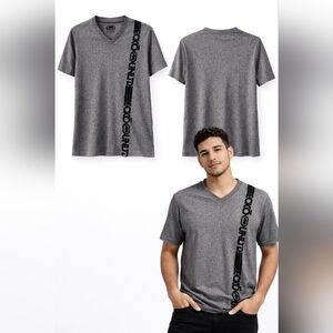 Ecko Unltd Vertical Logo V-Neck Tee – Men’s Small – Streetwear Essential